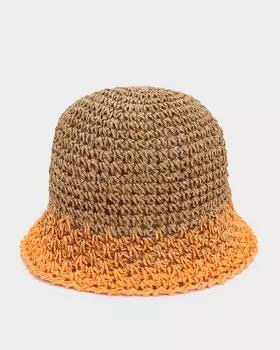Плетеная шляпа клош регулируемая по размеру
