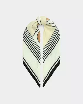 Плиссированный платок из шерсти и вискозы