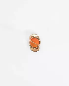 Подвеска из серебра с янтарем