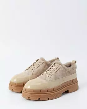 Полуботинки, р. 37, цвет Бежевый