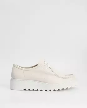 Полуботинки из натуральной кожи на нескользящей подошве с функциональной шнуровкой