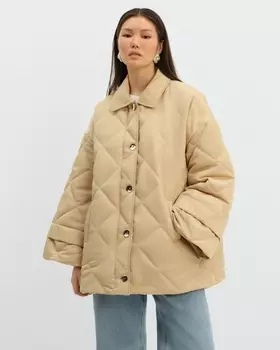 Полупальто, р. 42, цвет Бежевый