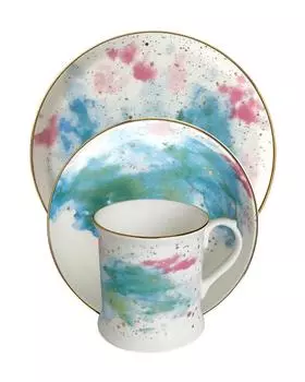 Porland Cosmos Набор: кружка + 2 тарелки, бирюзовый, р. Безразмера, цвет Без цвета