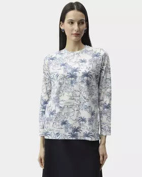 Пуловер из длинноволокнистого хлопка