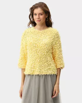 Пуловер из легкой ткани с хлопком в составе