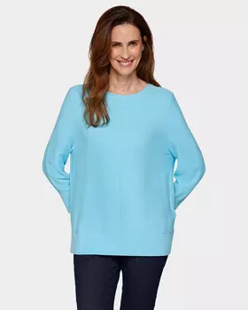 Пуловер из мягкого вискозного трикотажа тонкой вязки