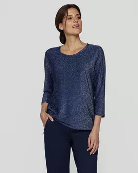 Пуловер из смесовой вискозы с рукавом