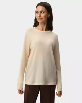 Пуловер прямого кроя из шерсти