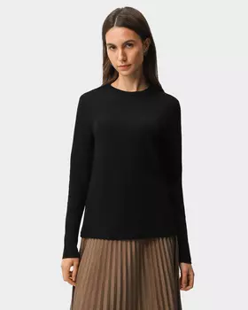 Пуловер прямого кроя из шерсти