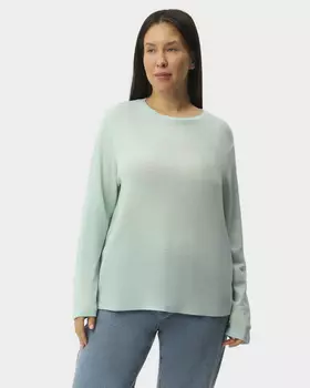 Пуловер прямого кроя из шерсти