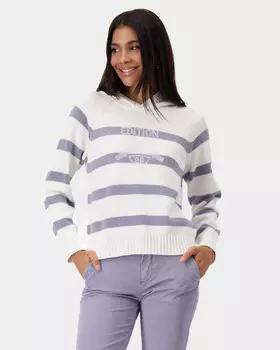 Пуловер прямого кроя со стразами