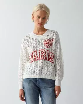 Пуловер, р. 42, цвет Белый