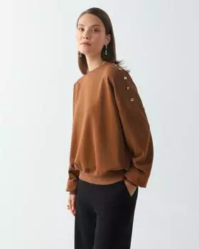 Пуловер, р. 42, цвет Бежевый