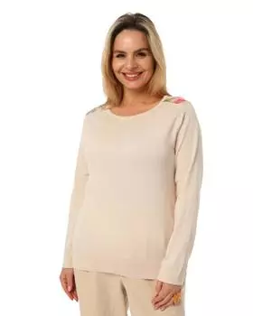 Пуловер, р. 42, цвет Кремовый