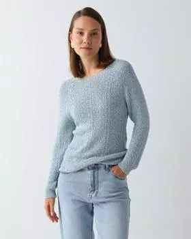 Пуловер, р. 44, цвет Голубой