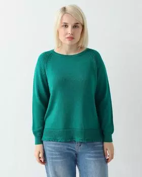 Пуловер, р. 44, цвет Изумрудный