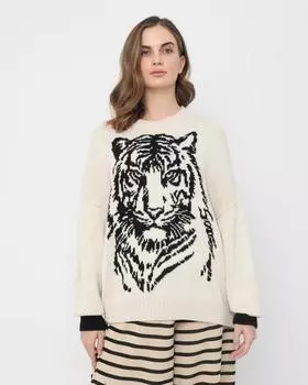 Пуловер, р. 46, цвет Белый