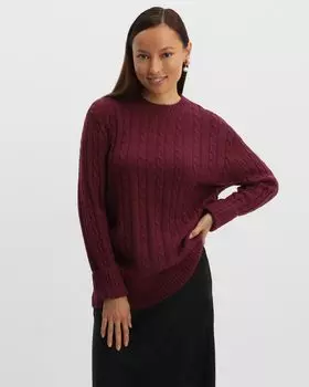 Пуловер, р. 46, цвет Бургунди