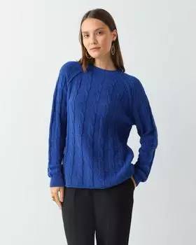 Пуловер, р. 46, цвет Темно-синий