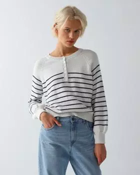 Пуловер, р. 48, цвет Белый