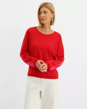 Пуловер, р. 48, цвет Розовый