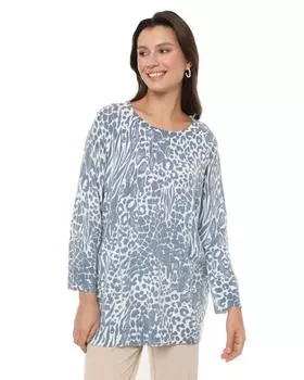 Пуловер, р. 48, цвет Синий