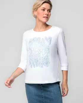 Пуловер, р. 50, цвет Белый