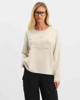 Пуловер, р. 50, цвет Молочный