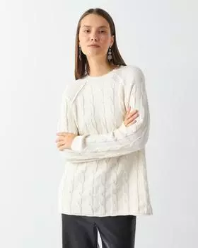 Пуловер, р. 54, цвет Молочный