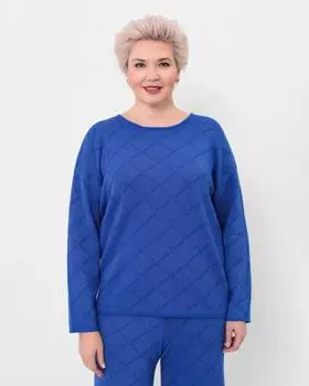 Пуловер, р. 56, цвет Синий