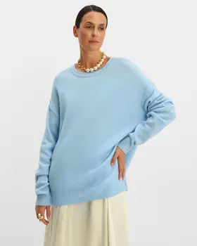 Пуловер, р. 58, цвет Голубой