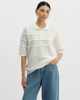 Пуловер, р. 58, цвет Молочный