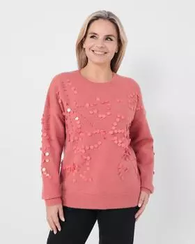 Пуловер, р. 58, цвет Пудра