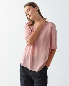 пуловер, р. 58, цвет Розовый