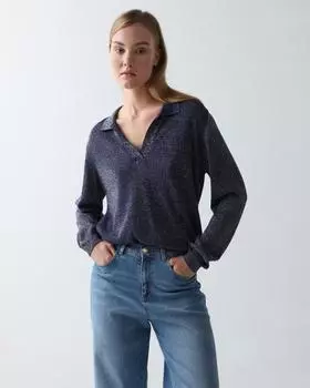 Пуловер, р. 58, цвет Темно-синий