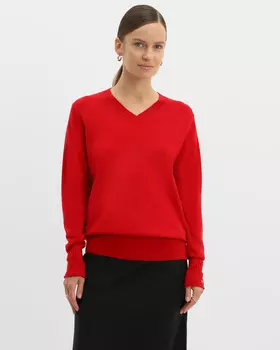 Пуловер, р. M, цвет Красный