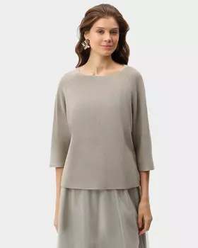 Пуловер свободного кроя с вискозой в составе