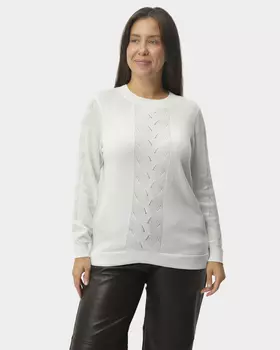 Пуловер тонкой вязки