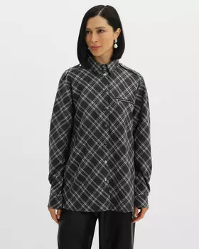 Рубашка из костюмной ткани