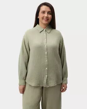 Рубашка оверсайз из муслина