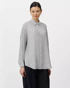 Рубашка прямого кроя с технологией yarn-dyed