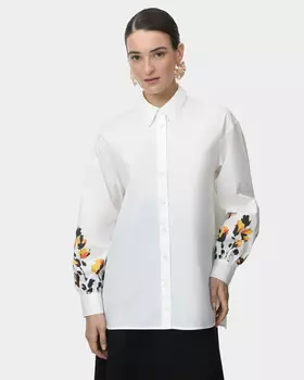 Рубашка с цветочным принтом