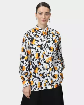 Рубашка с цветочным принтом