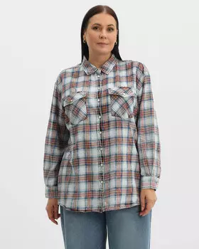 Рубашка в клетку с эффектом варки