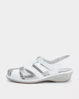 Сандалии из натуральной кожи на застёжке велкро