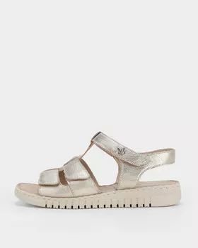 Сандалии с застежками-велкро и кожаной стелькой Memotion