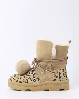 Сапоги, р. 38, цвет Бежевый лео