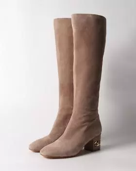 Сапоги, р. 39, цвет Бежевый