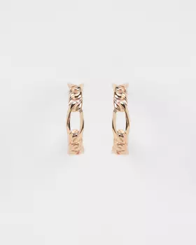 Серьги-цепи из серебра