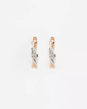 Серьги из серебра с бриллиантами